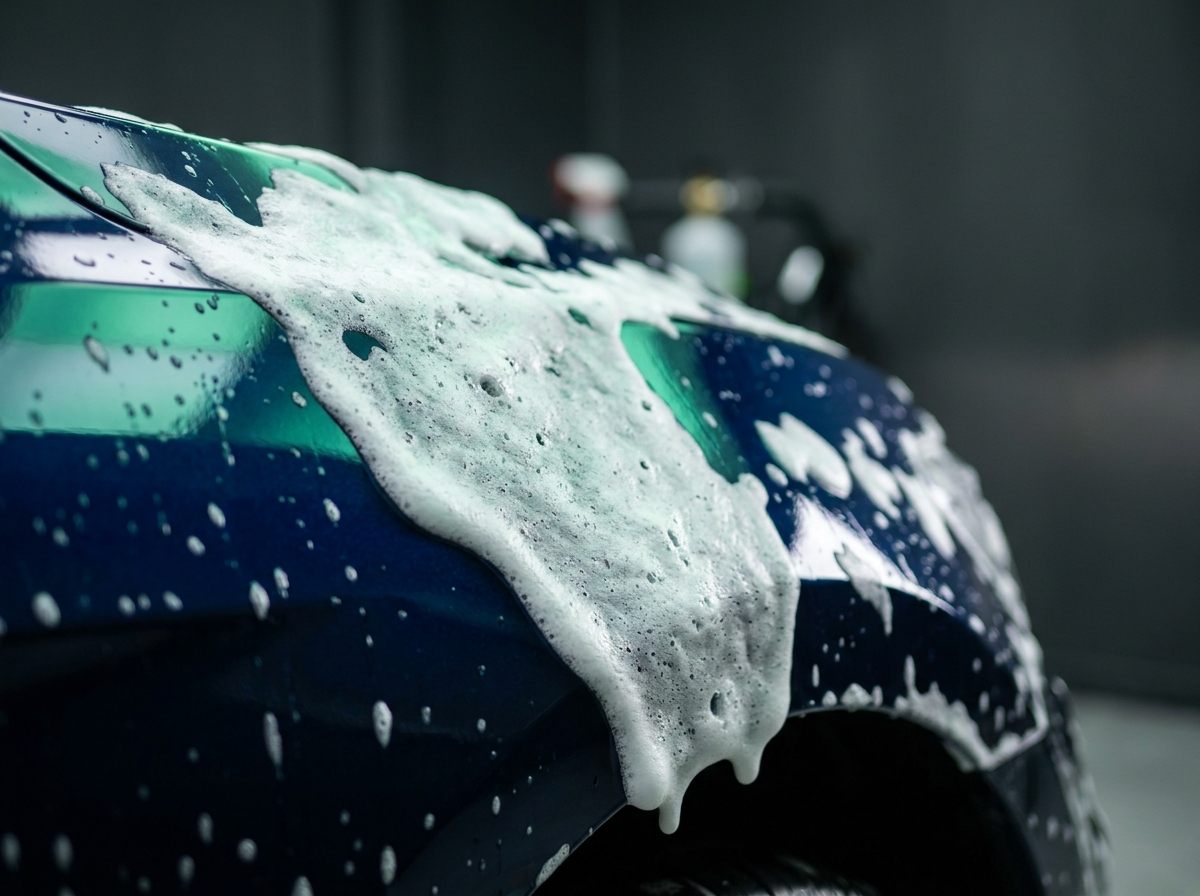 Piana podczas mycia auta w Gekowash Premium