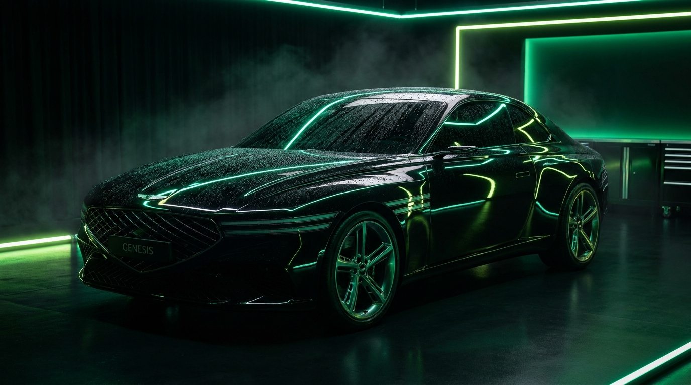 Lśniące auto po myciu i detailingu w Gekowash Premium