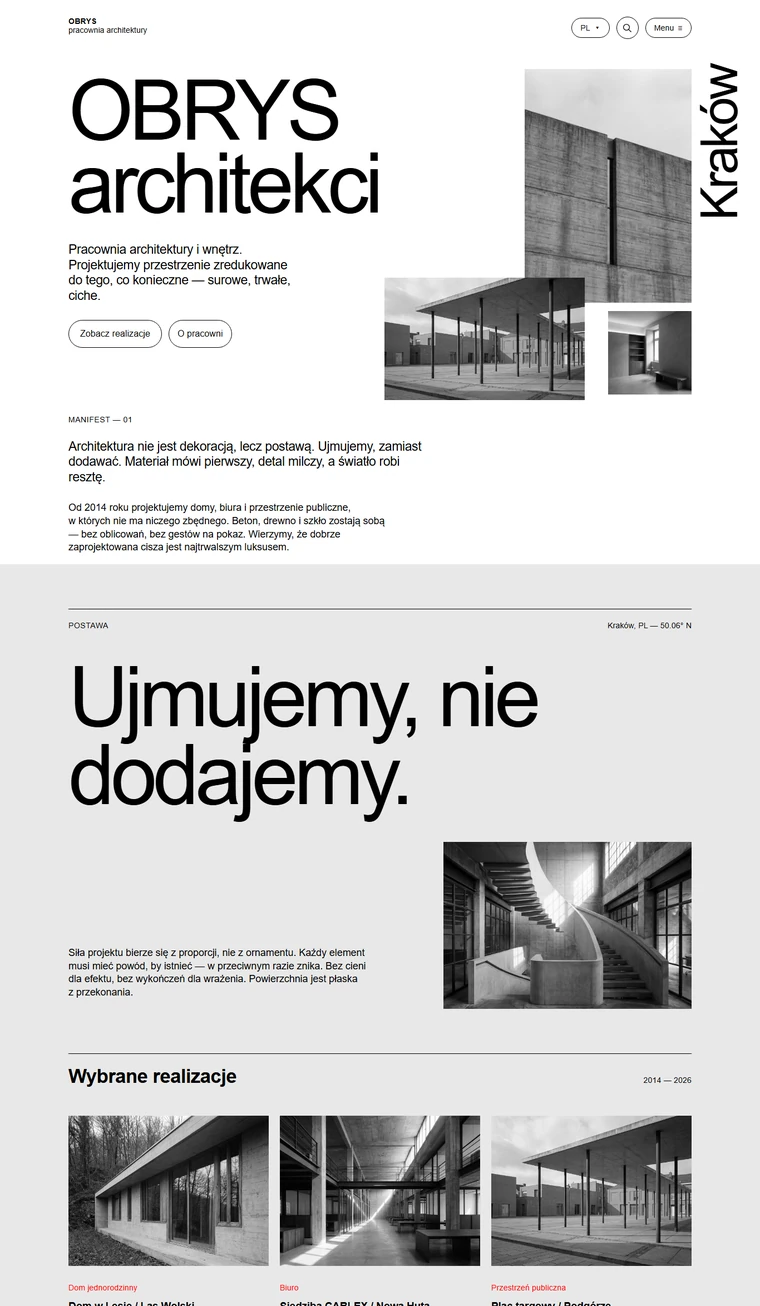 Podgląd realizacji: OBRYS architekci