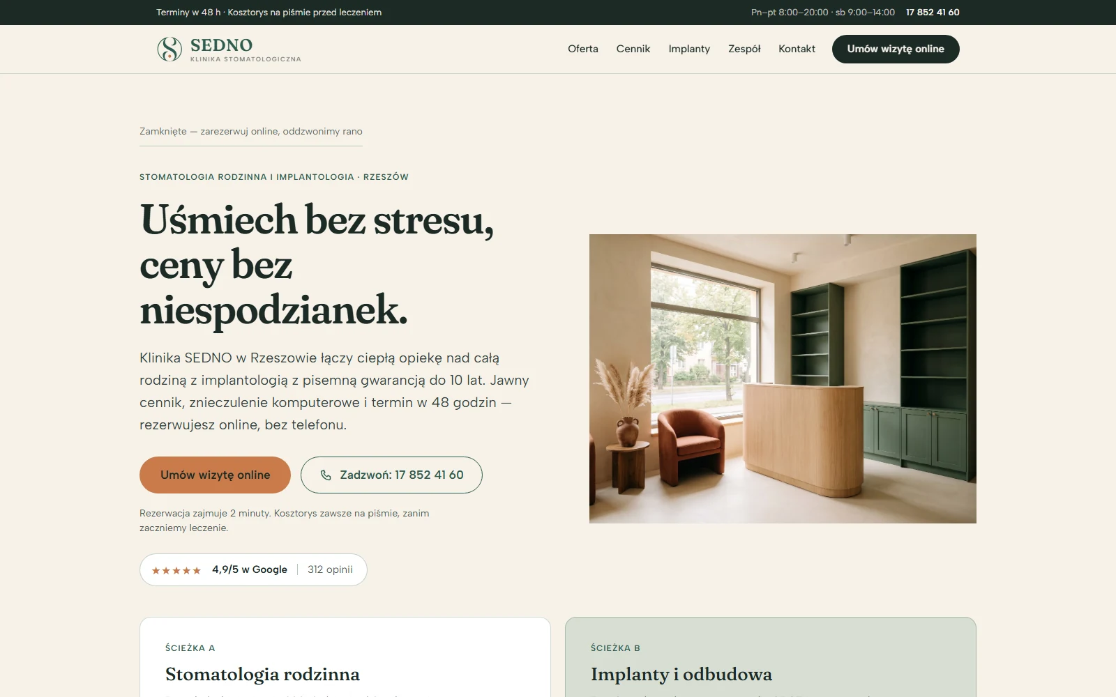 Klinika SEDNO - stomatologia w Rzeszowie