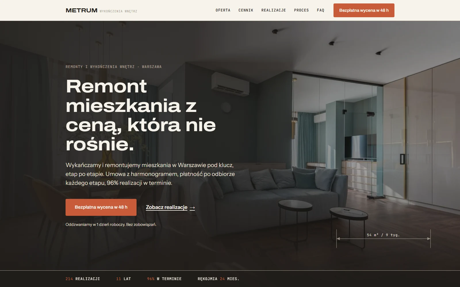 Metrum - remonty i wykończenia w Warszawie