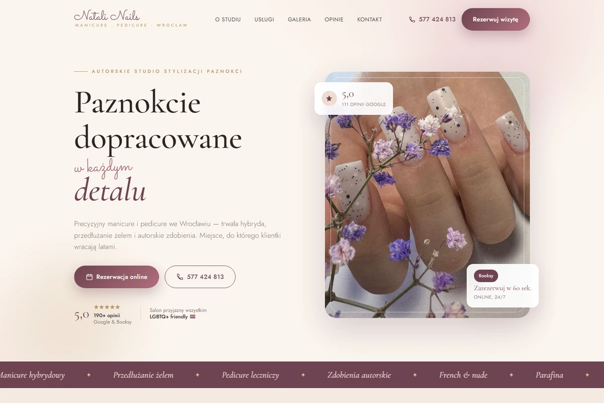 Podgląd realizacji: Natali Nails - stylizacja paznokci